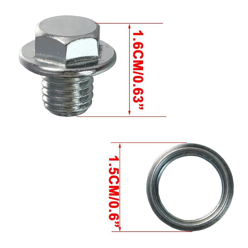 Transmission Drain Plug 90341-10011 Gasket 35178-30010 For Toyota Lexus