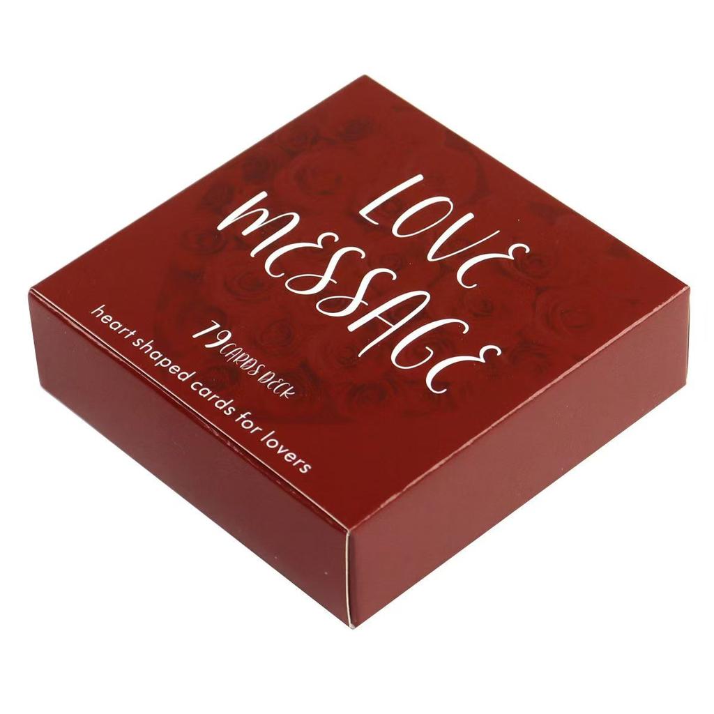 8.5*8.5cm Heart-shaped Oracle Cards for Lovers 79 Pcs Cards Lover's Oracle Deck