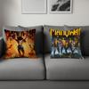 Kussensloop Dubbele M-Manowars Band Tweezijdig Bedrukt Polyester Kussensloop Rots Patroon Decoratieve Rits Kussensloop