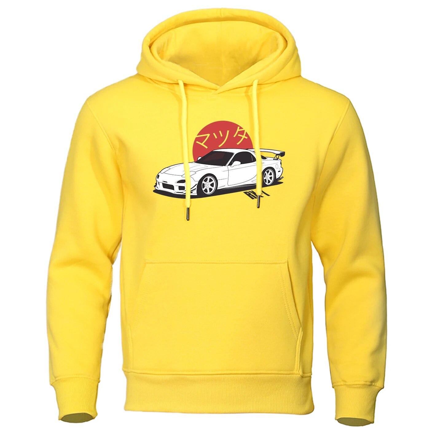 

Толстовки с капюшоном в стиле аниме Initial D, японский автомобиль RX7, модные топы с принтом, женская толстовка с капюшоном, уличная одежда, толстовки JDM, автомобильная культура 3XL