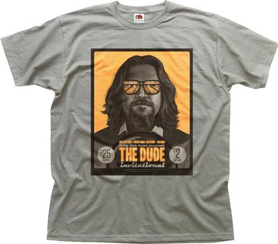 Big Lebowski The Dude lustiger Film Zink Baumwolle T-Shirt 0013