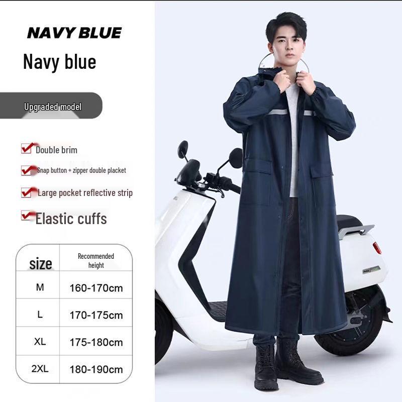 Unisex Full-Body Reflective Anti-Storm Raincoat Jumpsuit