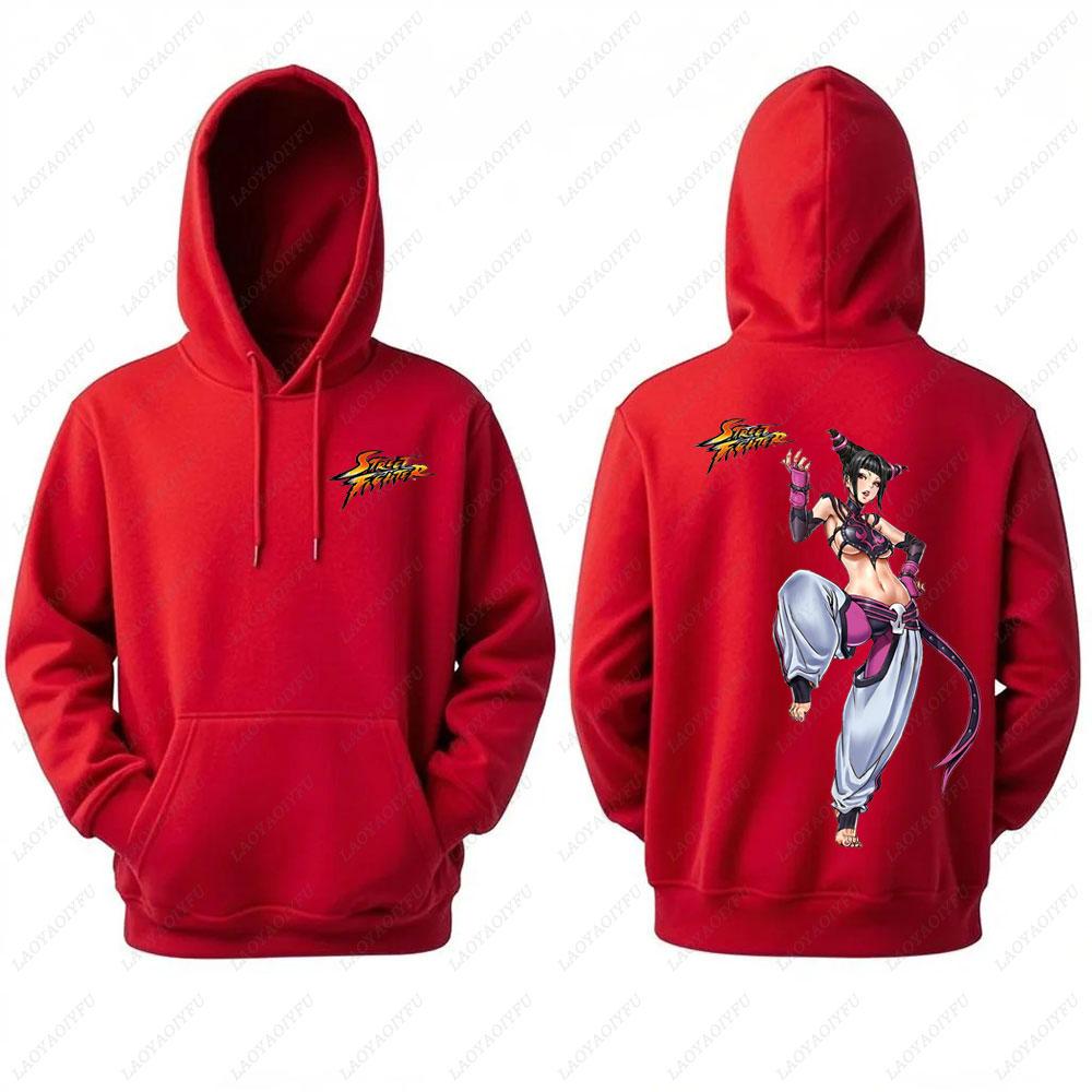 Unisex Chun Li Street Fighter Long Sleeve Hoodie Autumn Winter Fashion Harajuku Streetwear Tops for Men Man hoodies men clothin
