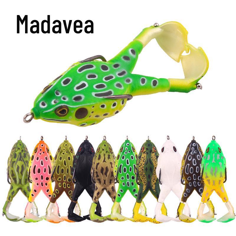 

Thunder Frog Soft Bait: 9cm/13.6g Propeller Lure with Black Double Hook for Fishing 9cm/13.6g