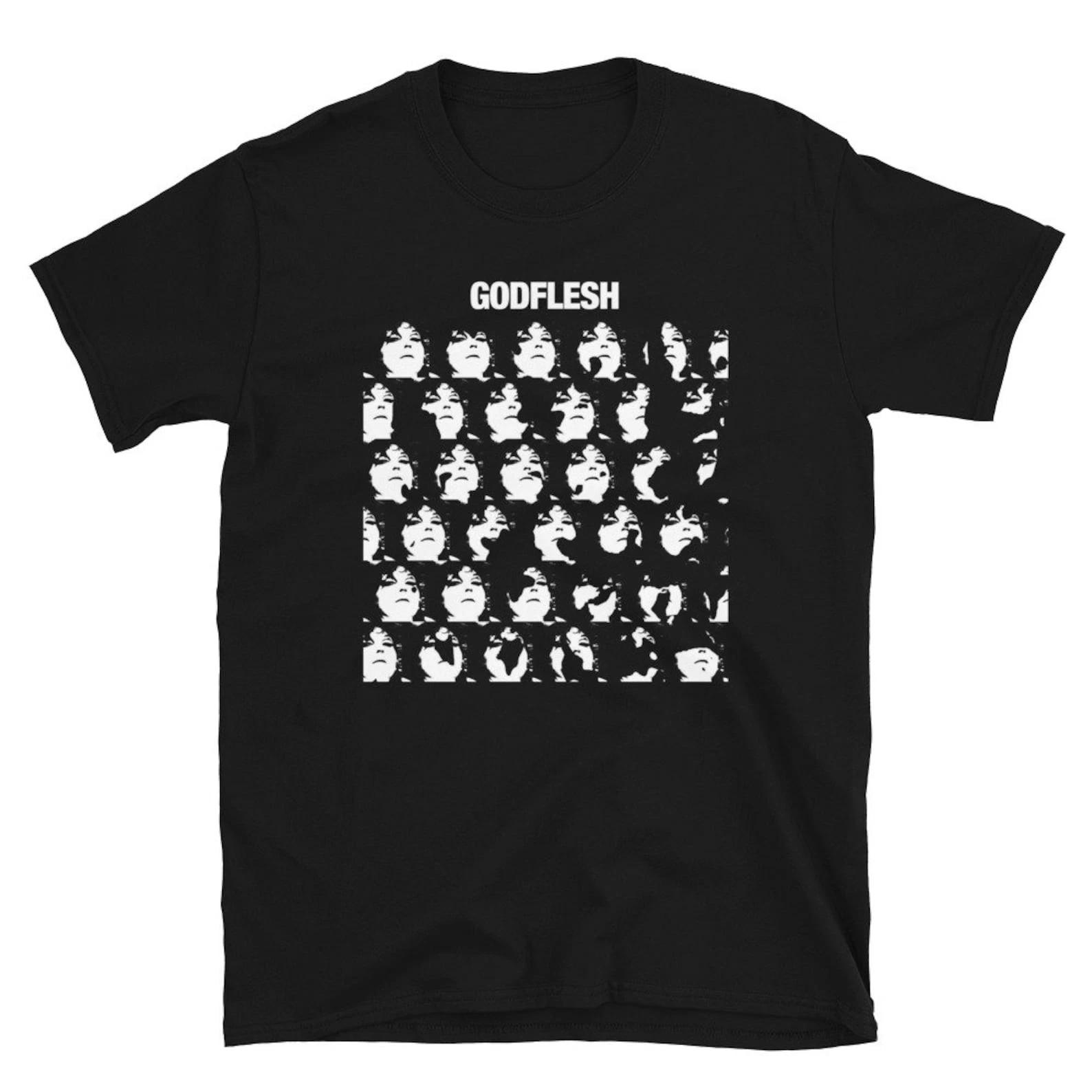 Футболка Godflesh, Индустриальная метал-группа Джастина Бродрика, Noise Rock, Унисекс L