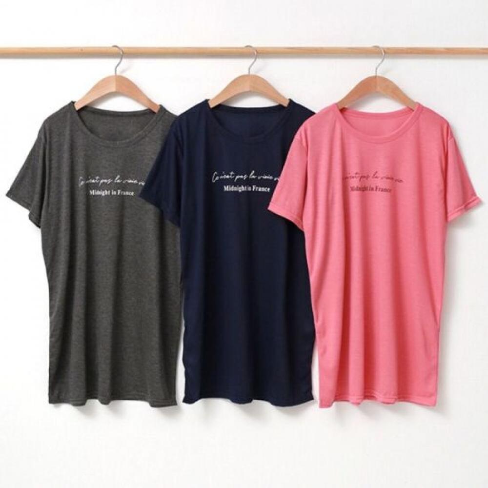 From HearT Women Loose FiT Long T shirT midnighT