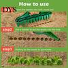 12 Hole Soil Puncher 12-Hole Row Seeder Tool with Ergonomic Handle for Precision Sowing & Digging, Manual Garden Spring Tilling Equipment Spacer
