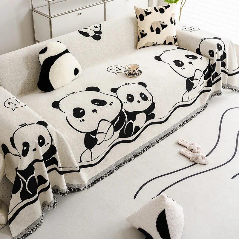 Universal Sofa Towel Full Cover Universal One Piece Anti Slip Cover Skin Friendly Chenille Dust Cover Easy To Clean Maintain