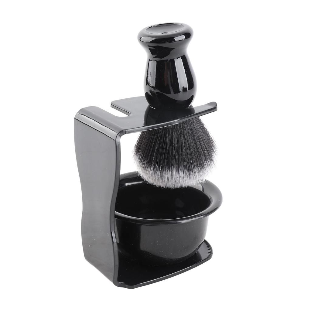 3pcs Beard Shaving Brush Bowl Holder Men Beard Cleaning Face Hair Style Tool Set