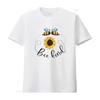 Bee Kind Bees And Sunflower Women S Plus Size T Shirt Black 2X Large Vintage Washed Fashion Stretched Top For Everyday Wear