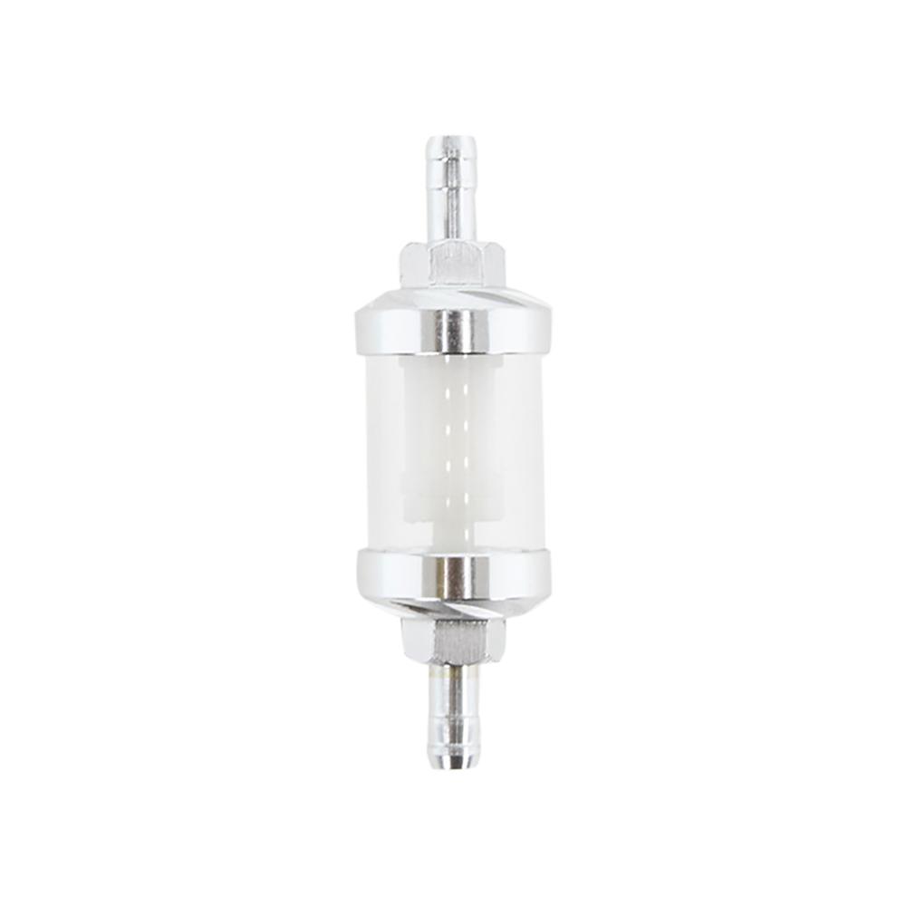CNC Aluminum Alloy 8mm Glass Gas Fuel Engine Oil Filter Moto for Dirt Pit Bike 125/140/150/160cc CRF70 90 110 TTR100 110 KLX65