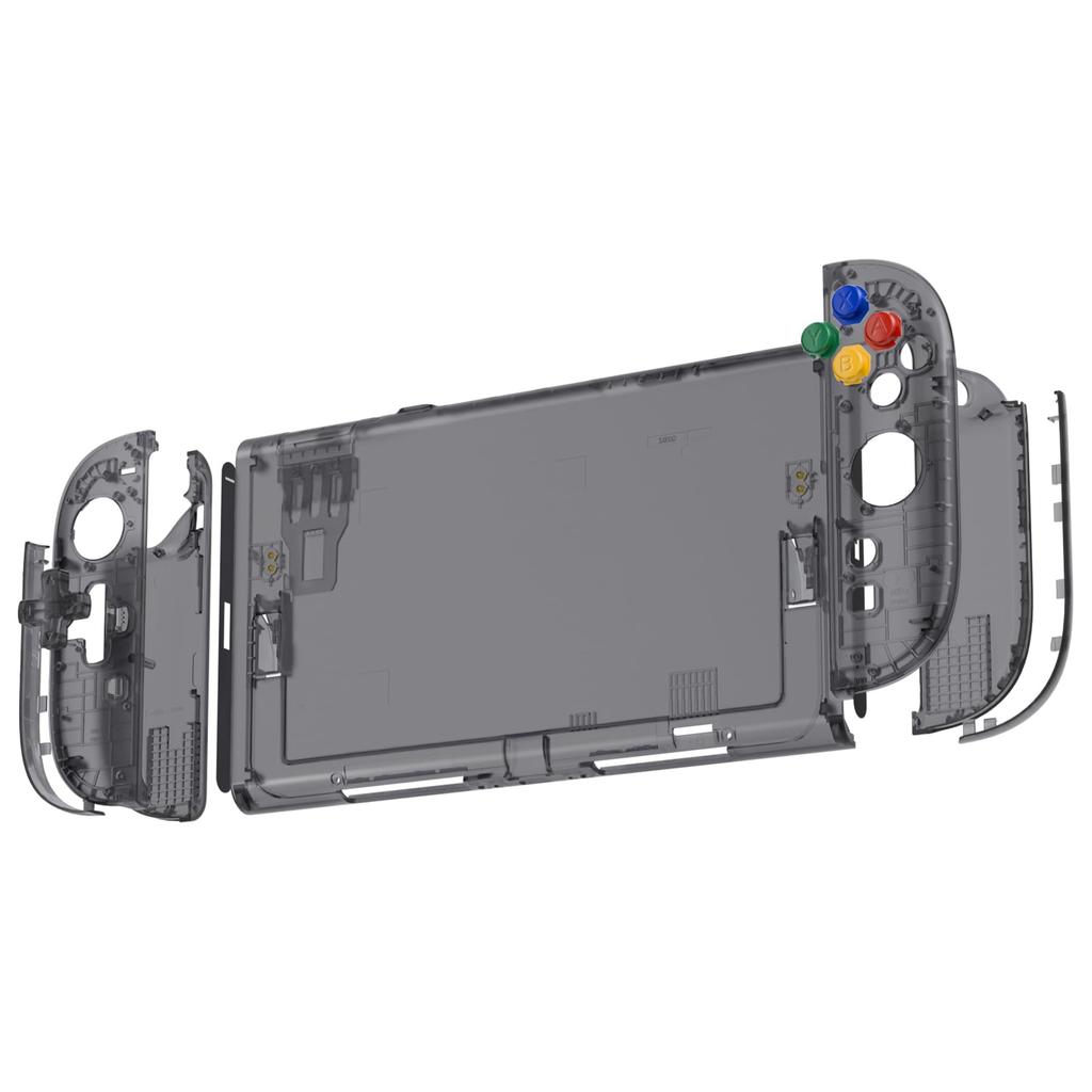 eXtremeRate DIY Replacement Shell Buttons for Nintendo Switch Full Set for Switch 2 Back Controller Housing Buttons Essence Version Slate 2, D-pad