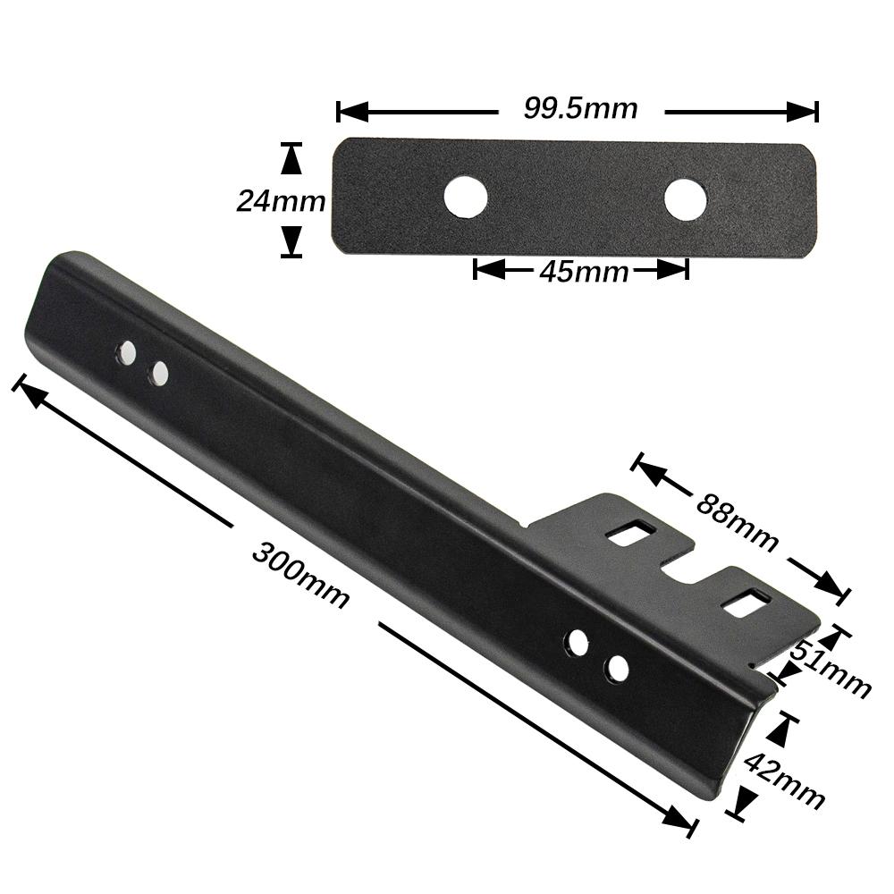 JDM Aluminum License Plate Relocator Car Front License Plate Mounting Relocate Bracket Holder For Honda Civic