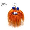 Backpacks Decorative Accessory Long Haired Plush Creature Keychain, Cartoon Plushie Bag Charm, Furry Keyring Pendant for Handbags Keys Fluffy Bags