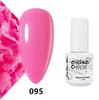 GELPOLISH Nail Art Set: Base, Top Coat, Transparent & White Gel Polishes