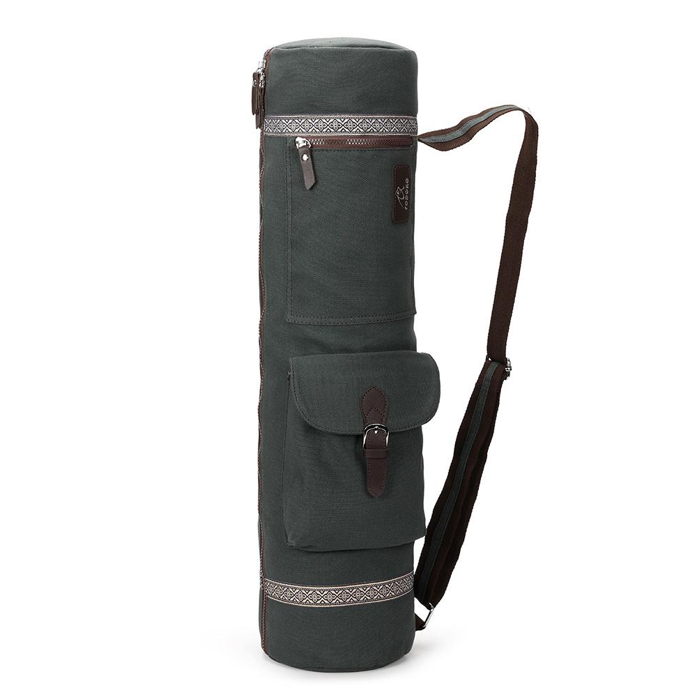 Waterproof Canvas Yoga Backpack Yoga Bag Gym Mat Bag Waterproof Mat Bag Yoga Pilates Mat Case Bag Carriers