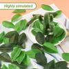 150Pcs Green Leaves Artificial Rose Leaves Fake Flower Head Faux Leaf for Scrapbooking Home Decor Wedding Garland Decoration