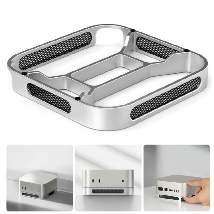 High Performances Aluminum Heat Sink Base With 2 Airflows Channel for Macmini Studio Use
