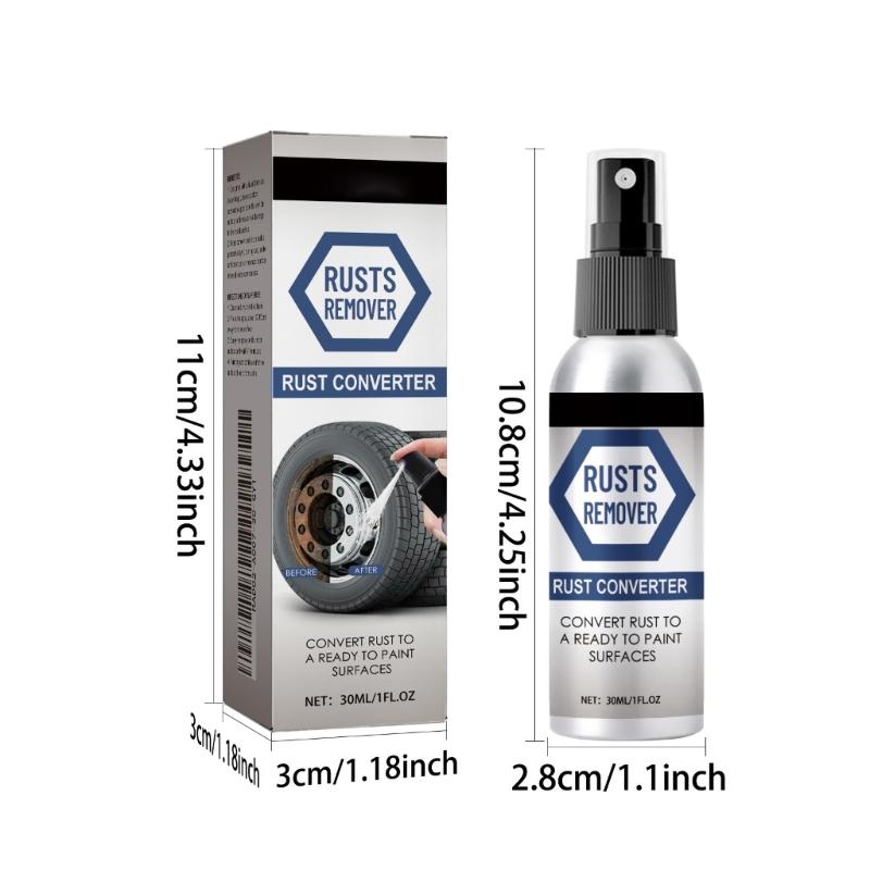 Professional Rust Dissolving Sprays with Protective Coating Automotive Wheel Motorcycle Parts Cleaner 30ml for Home