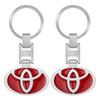 Portachiavi in Lega Metallica con Logo Auto Emblema Auto Portachiavi Accessori Per Toyota GR Yaris Prius Corolla Auris Camry RAV4 Avalon Avensis