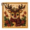 Kit de Arte de Perlas Artificiales para Principiantes, Kit de Pintura de Navidad, Proyecto Creativo de Manualidades de Invierno 3D DIY para Adultos, Festivo