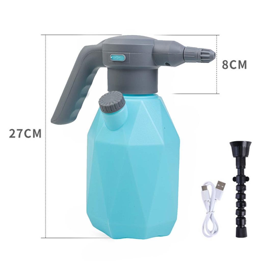 Cleaning Rechargeable Pressure Sprayer Adjustable Nozzle Sprayer Visible Water Level Indicator Splash-proof Charging Port