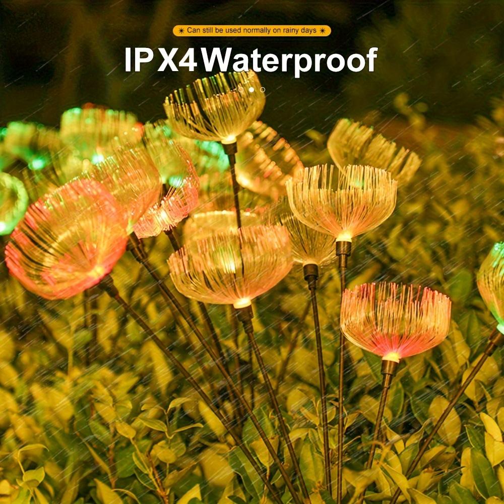 2PCS Solar-Powered LED Jellyfish Garden Lights Waterproof Outdoor Landscape Lawn Patio Lighting Switch-Controlled