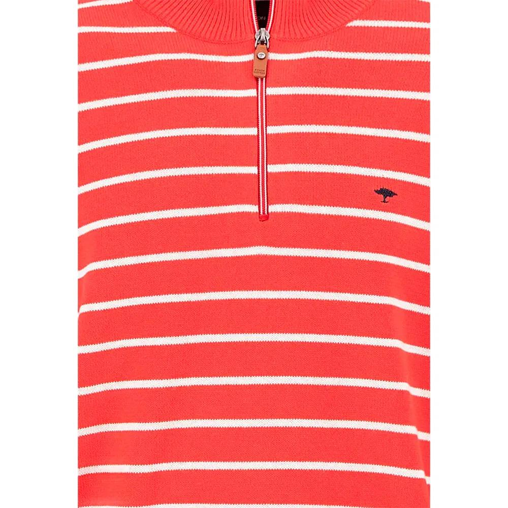 Fynch Hatton Striped Half-Zip Sweater