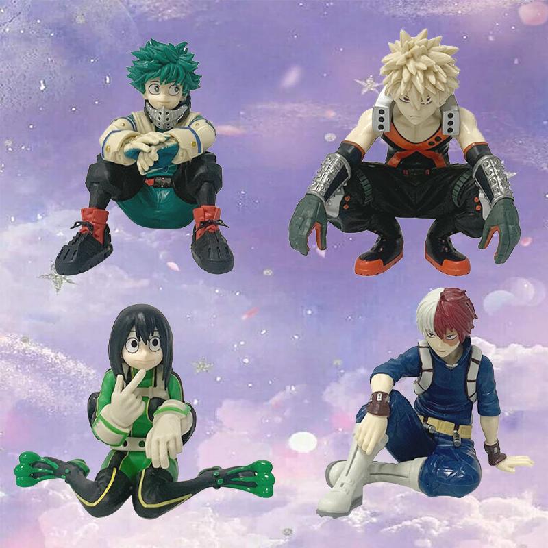 Hot Anime Figure Asui Tmy Hero Academia Suyu Izuku Deku Bakugou Katsuki Action Figures Pvc Model Collection Series Toys Gifts