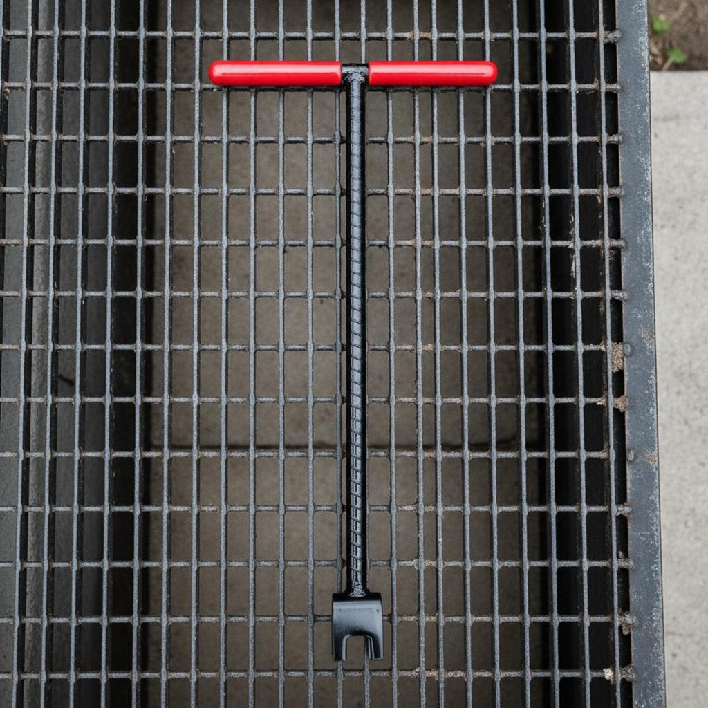 Curb Key Solid Steel Utility Shutoff Valve Tool Water Meter Wrench