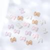 Color Crystal Nail Jewelry Bowknots Nail Rhinestones Bowknot Nail Drills Bow Nail Art Decoration
