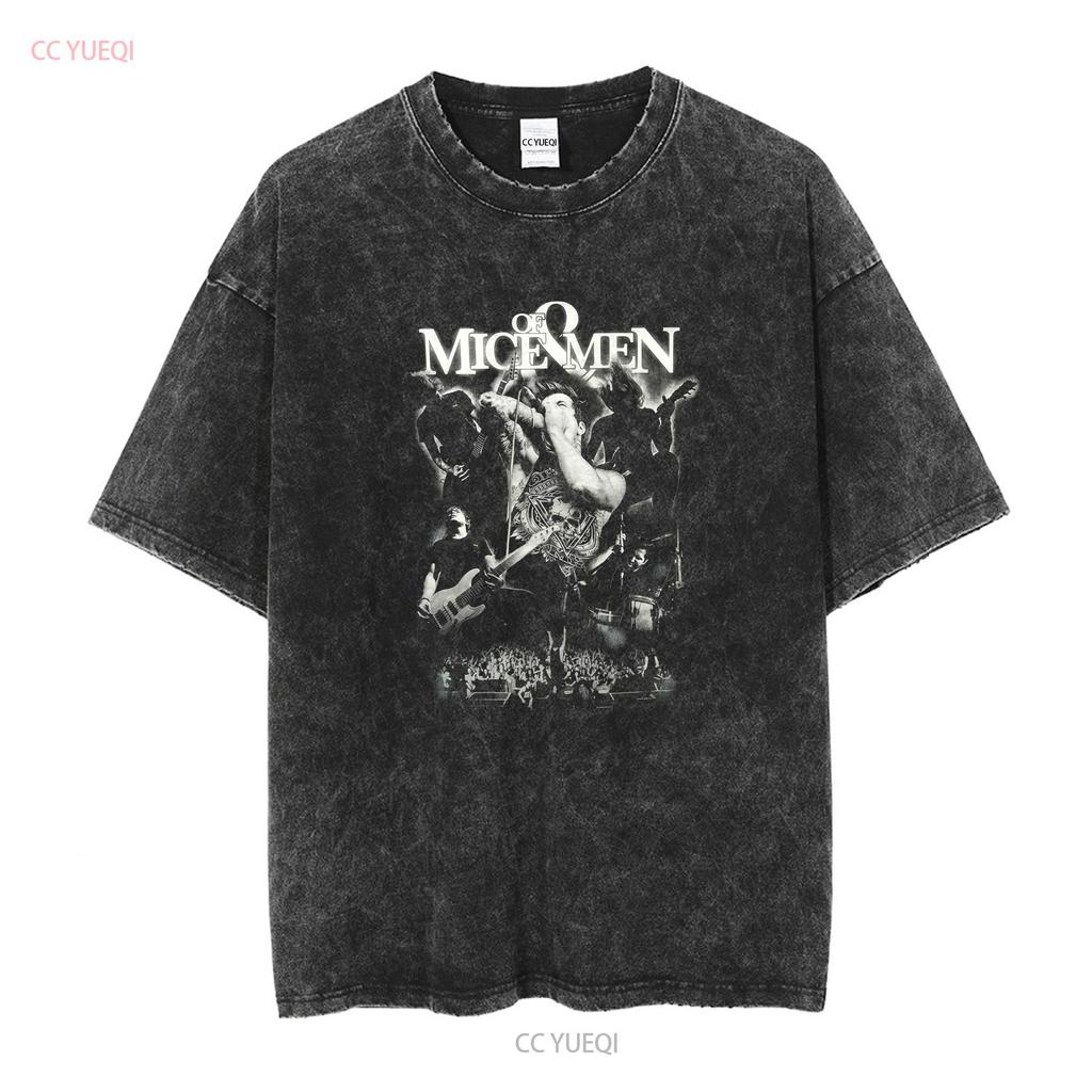 Of Mice Men Band T Shirt Small Hardcore Metal Black Vintage Washed Unisex Stylish Versatile Soft Top For Everyday Wear Graphic