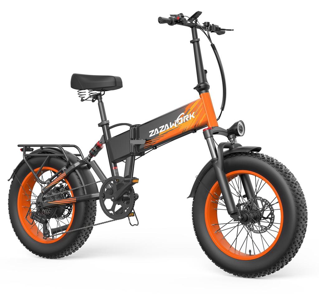 ZAZAWORK CF1000, faltbares Elektrofahrrad, 1000W Motor, 48V 20Ah Akku, Höchstgeschwindigkeit von 45 km/h und eine Reichweite von 50–60 km.