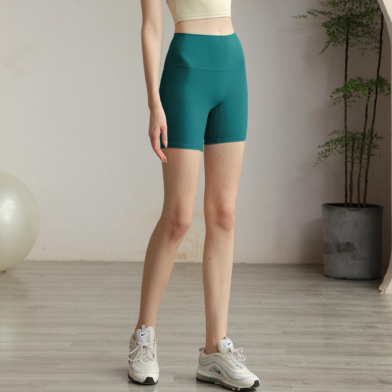

Спортивные шорты весна и лето новые однотонные шорты для йоги облегающие с высокой талией эластичные спортивные фитнес трехточечные штаны для йоги женские XXL