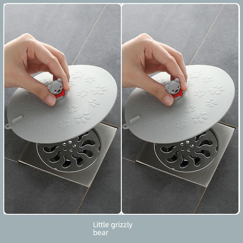 Floor Drain Anti-Odor Silicone Mat, Sewer Plug to Prevent Odor Return, Bathroom Anti-Odor Sealing Cover, Toilet Anti-Insect Device