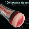 Male Electric Masturbator Sexual Stimulation Sex Toy Realistic Texture with Vibrating Vagina Squeeze Pouch Vagina Plump Soft and Juicy Toys