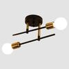 Nordic Wrought Iron Ceiling Light, Double Headed Bedroom Light, Hallway Light, Modern Study Entrance LED Ceiling Light