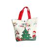 Christmas Eve Gift Bag Holiday Tote Bag Canvas Handbag for Candy Apple Xmas Party Favor Packaging