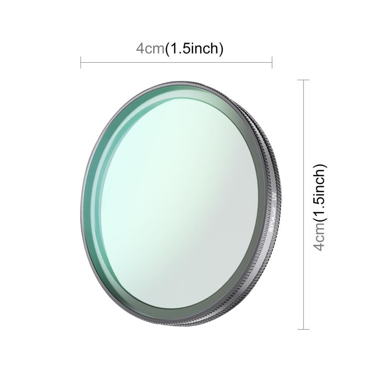 PULUZ UV Lens Filter for DJI Osmo Action 6, Optical Glass Aluminum Frame Action Camera Accessory