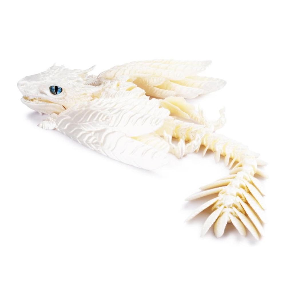 22cm Mode 3D Gedruckte Gefiederte Wyvern Drachen Figuren Mehrgelenkig Beweglich Simulation Drachen Handwerk Haus Schreibtisch Verzierung