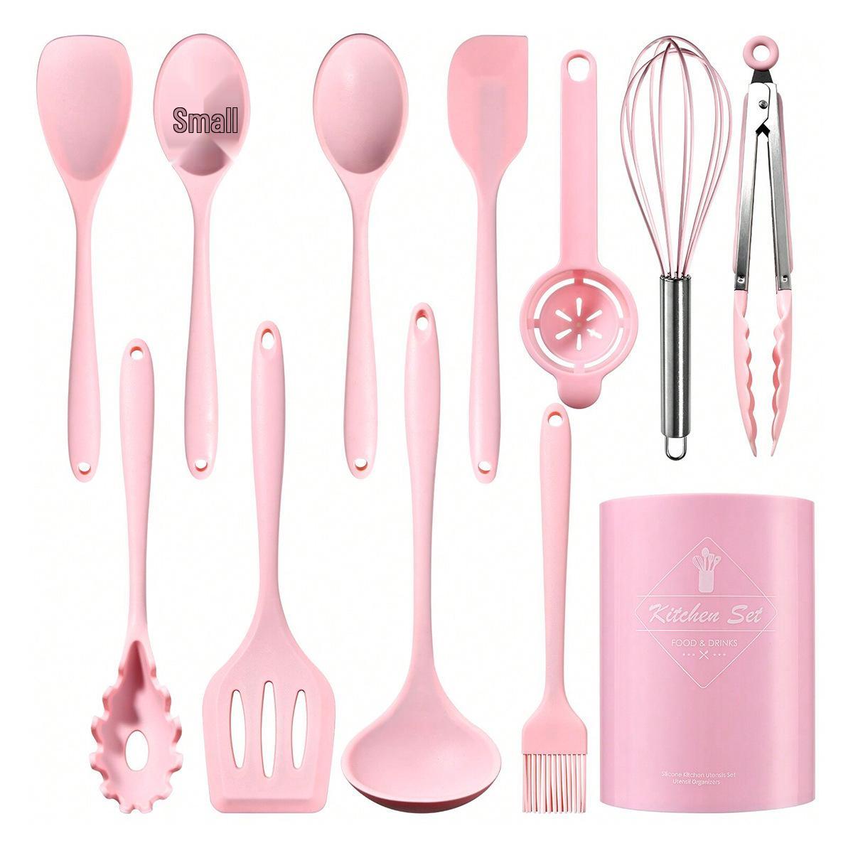 15-Piece Non-Stick Silicone Kitchen Utensil Set: Spatulas, Soup Ladle, Cooking Spoons