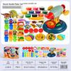 Wheat Clay Burger & Ice Cream Maker DIY Play-Doh Toy Set for Kids Ages 6+