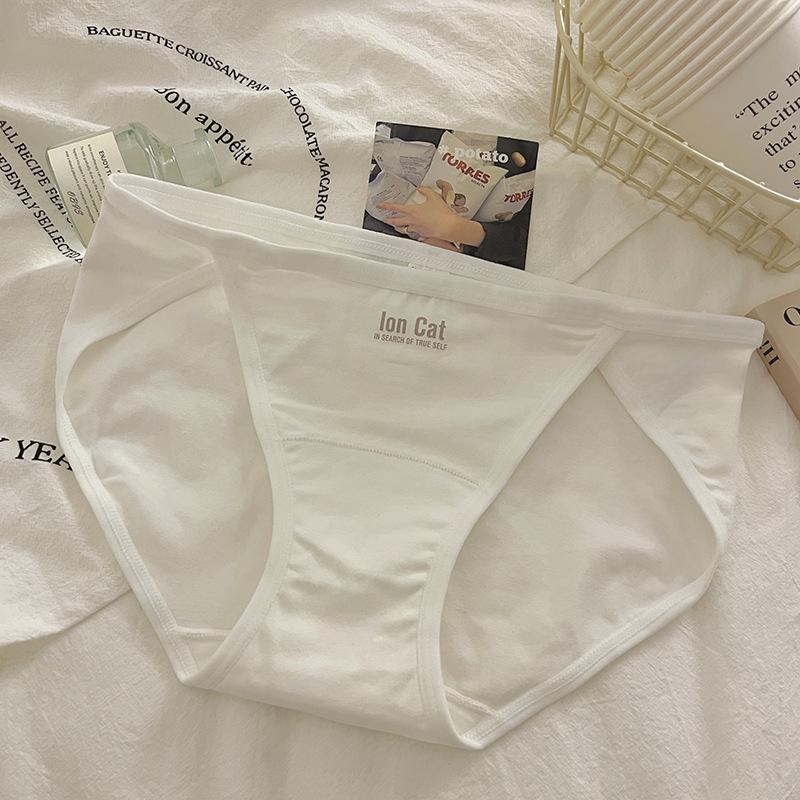 7A Antibacterial Pure Cotton Extended Crotch Pure Desire Sexy Briefs High Slit Long Legs Low Waist Wrapped Hip Triangle Panties