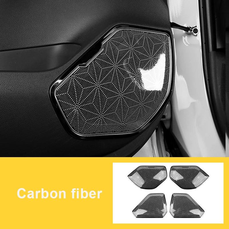 Car Styling Door Speaker Audio Trim Cover For Toyota RAV4 XA50 -   2024 Loudspeaker Player Stickers Accessories