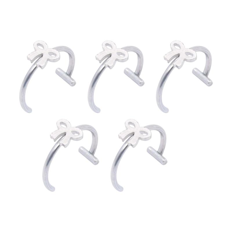 Fashionable Clip On Lip Jewelry Comfortable Wear Stainless Steel Imitation Lip Rings for Special Occasion Outfit