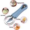 3-in-1 Scavatore di palline di frutta Separatore in acciaio inossidabile Coltello intagliato Strumento per piatto Set multifunzionale in tre pezzi di utensili da cucina Bailer