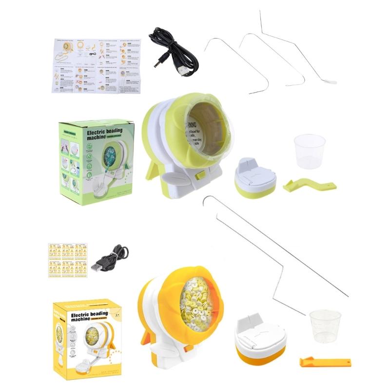 Clay Bead Spinner Electric Bead Spinner Set for Jewelry Bracelets Necklaces Waist Crafts Making USB Bead Spinner