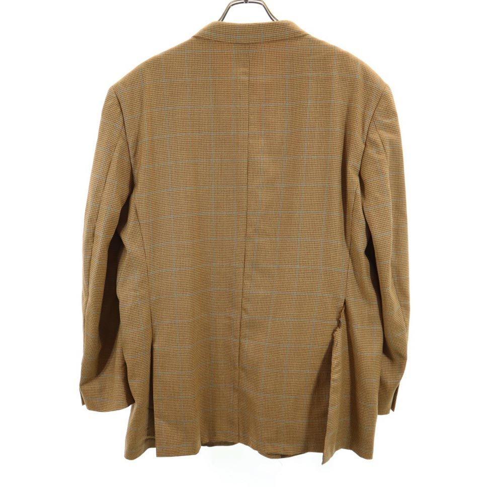 Burberry Houndstooth Pattern Wool Tailored Jacket 42 Brown LONDON Men's Used