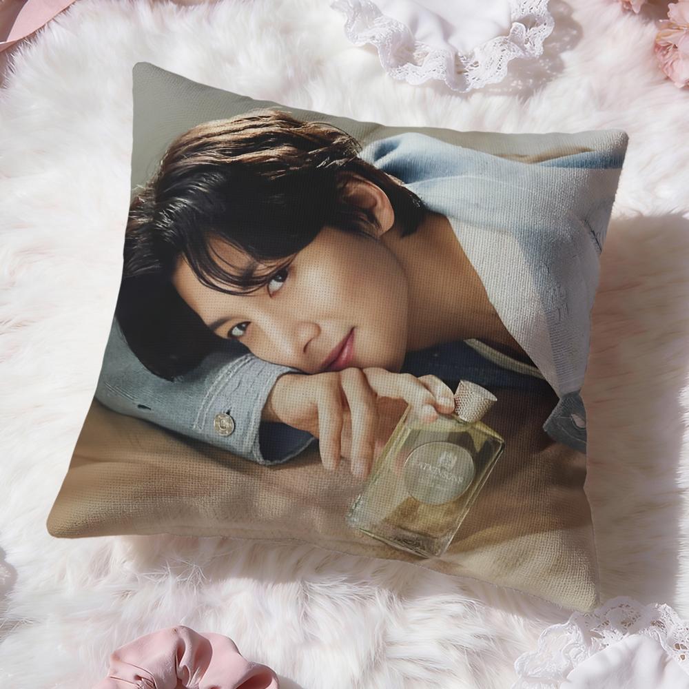 Ji Chang W-Wook Kpop Cushion Cover Premium Comfort Reversible Pillow Cove -Two in One Design for Any Room & Car Interior