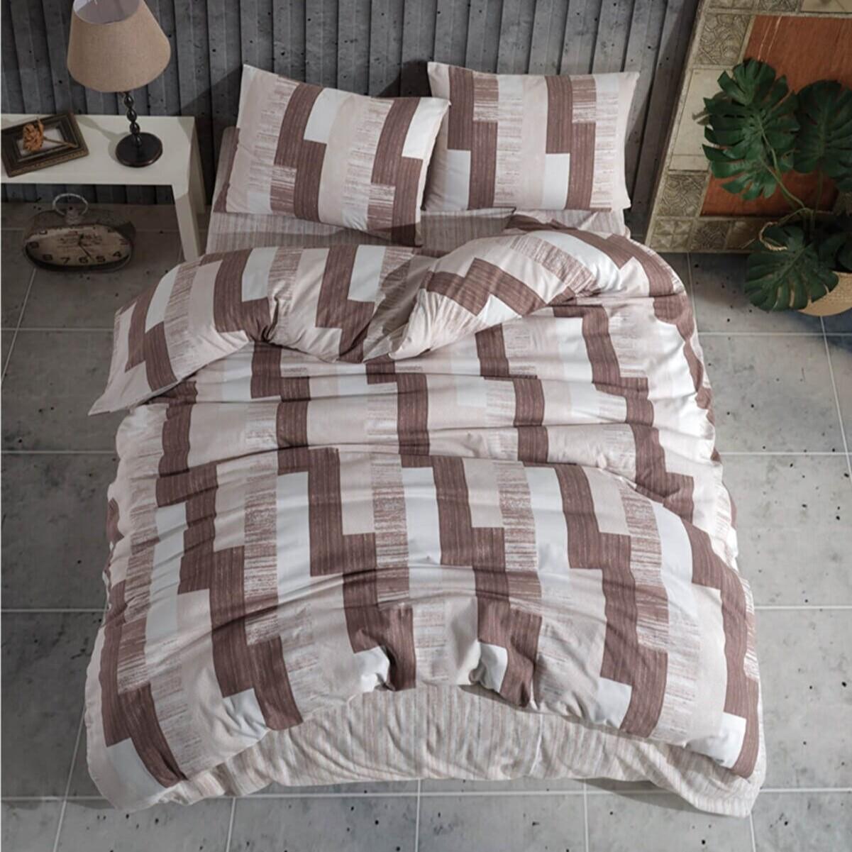 

Пододеяльник Parket Brown Ranforce для одного пододеяльника